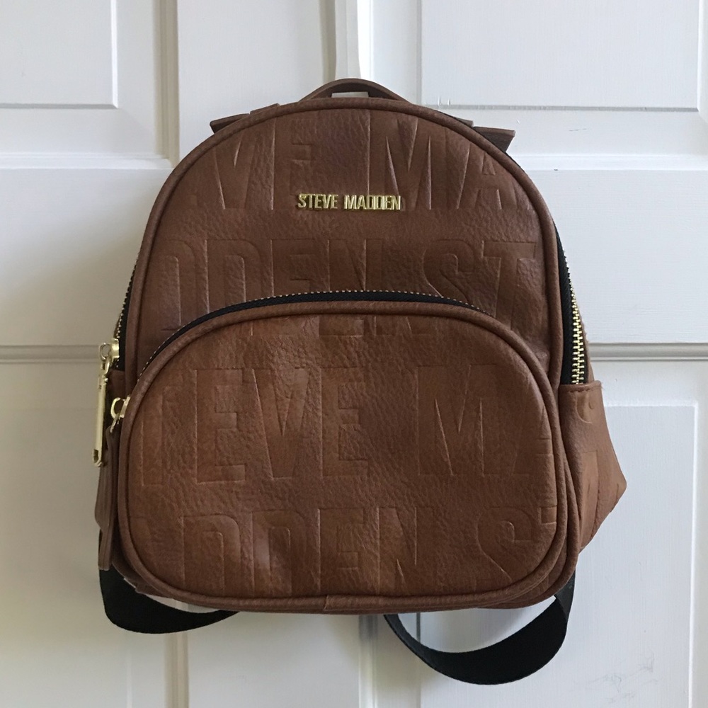 Steve Madden Brown Mini Backpack